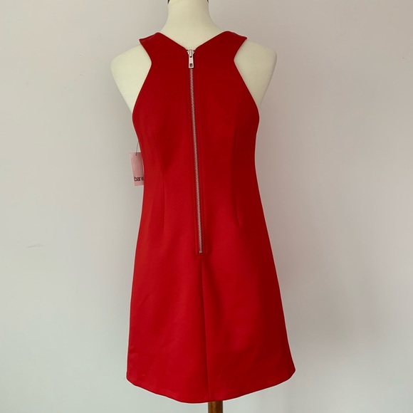 Bar III Red Dress Cross Neckline and Sleeveless - Picture 3 of 5